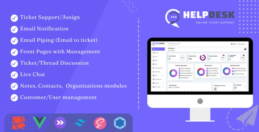 HelpDesk 4.0.0 - Online Ticketing System with Website - ticket support and management