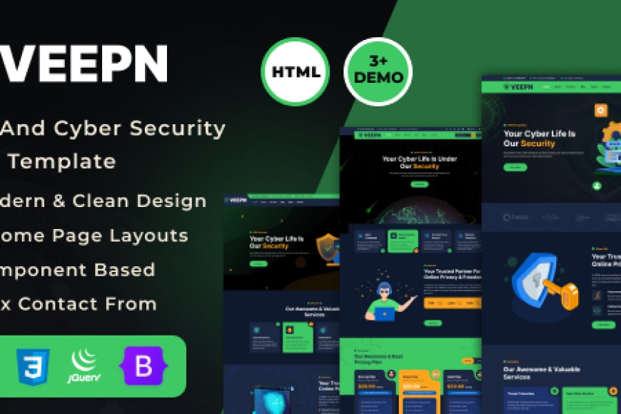 Veepn - VPN & Cloud Services HTML Template