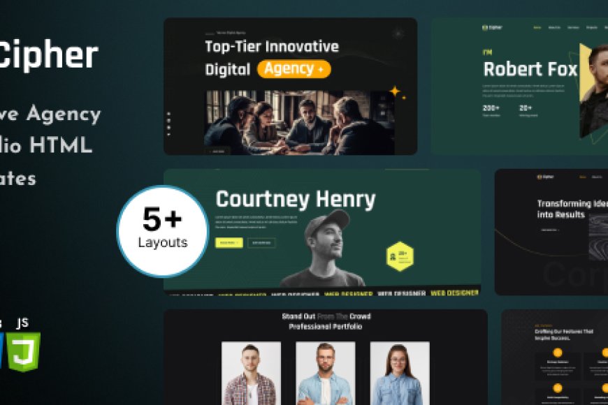 Cipher - Creative Agency Portfolio HTML Template