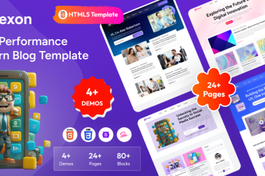 Vexon - Blog Magazine HTML Template