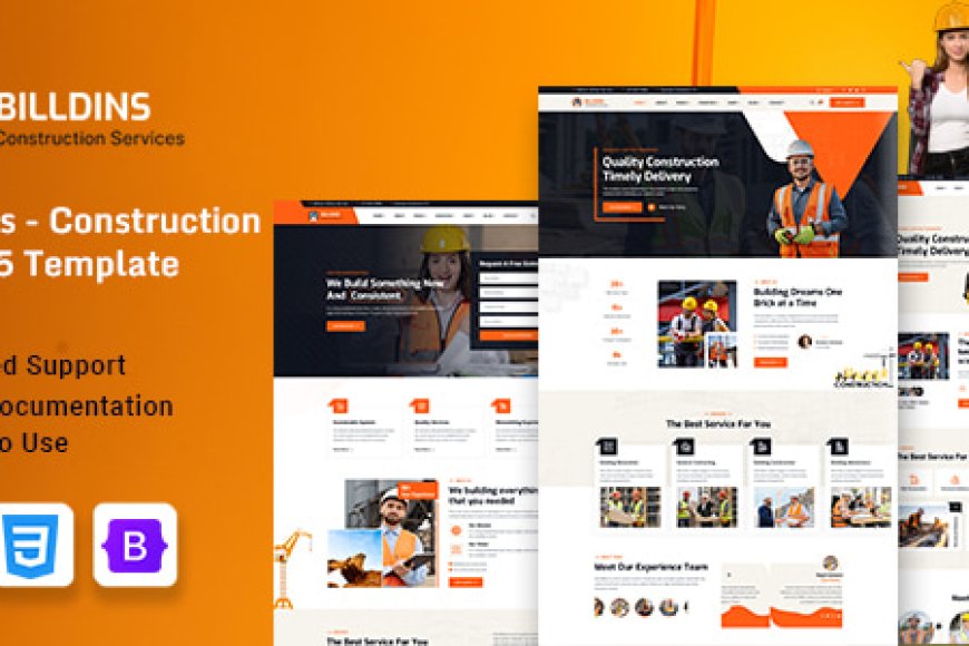 Billdins - HTML5 Construction & Business Template