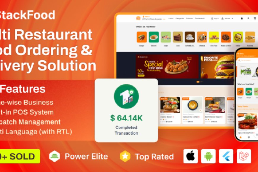 StackFood v8.0 - Multi Restaurant Food Delivery App with Laravel Admin and Restaurant Panel - nulled