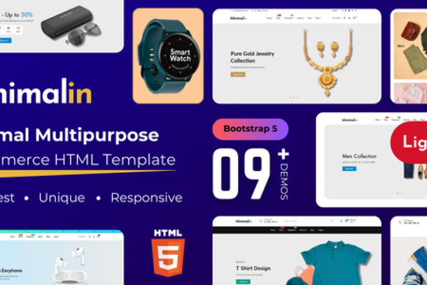 Minimalin - Minimal Fashion Multipurpose eCommerce Bootstrap Template