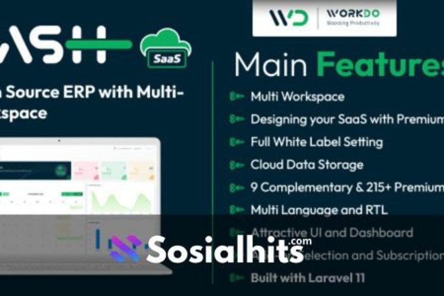 WorkDo Dash SaaS v5.6 - Open Source ERP with Multi-Workspace