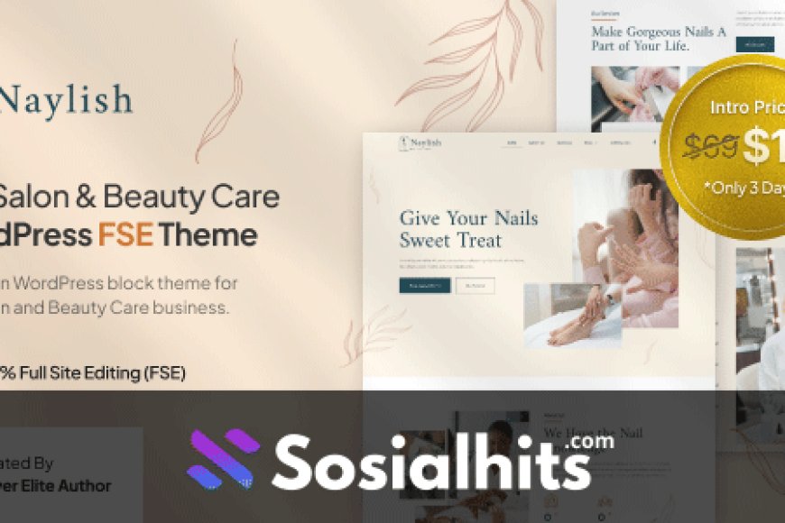 Naylish – Nail Salon & Beauty Care FSE WordPress Theme