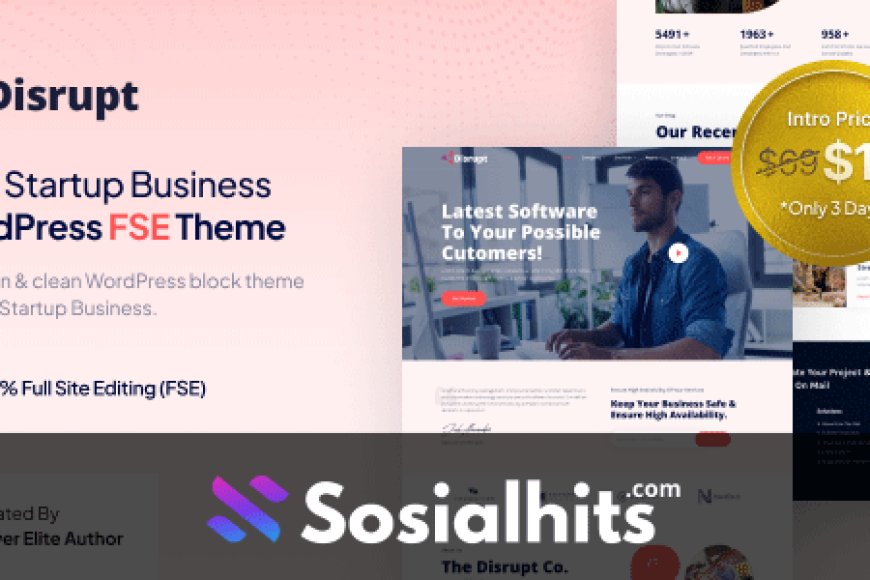 Disrupt v1.0 – Tech Startup Business FSE WordPress Theme