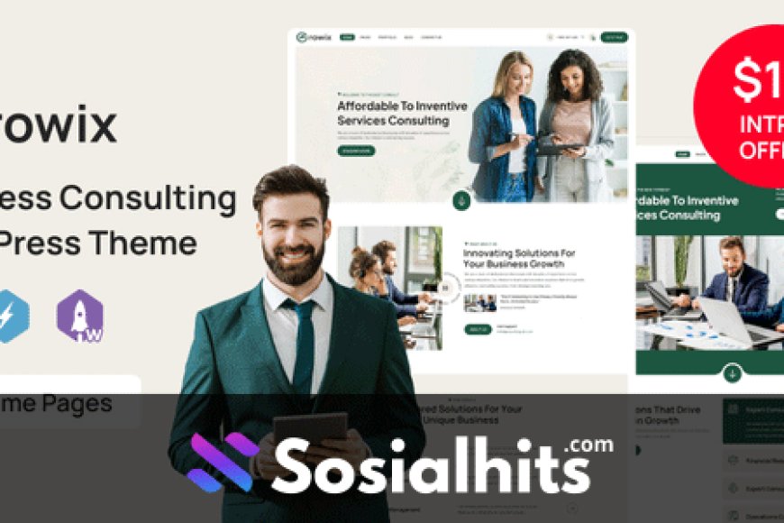 Growix v1.0 – Business Consulting WordPress Theme