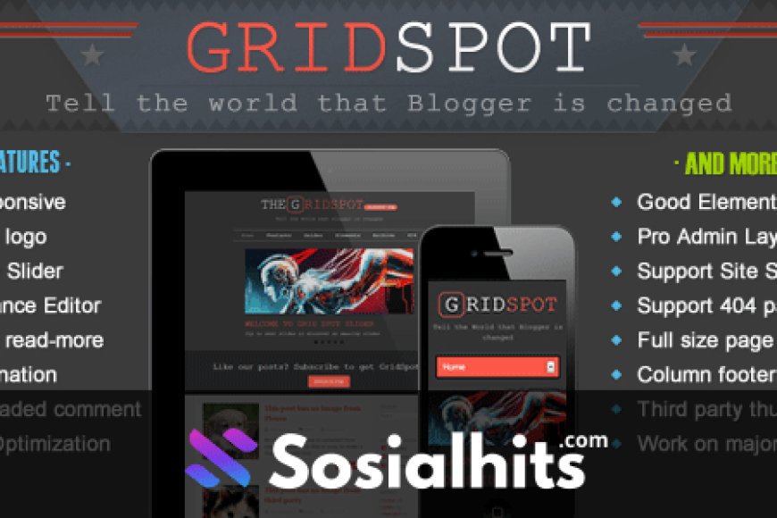 free download Grid Spot - Responsive Blogger Template