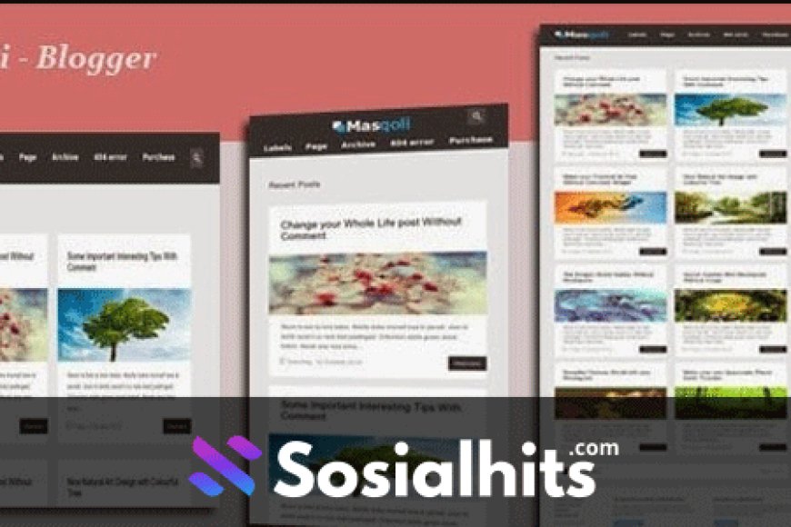 Free Download Masqoli Blogger Template