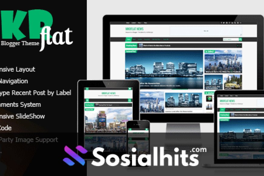 Free Download MKRflat Blogger Template