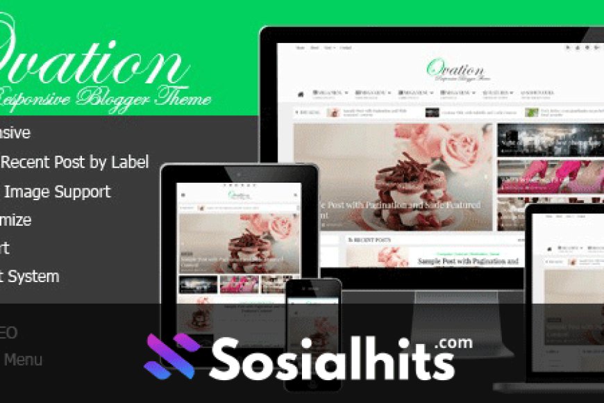 Free Download Ovation Blogger Template