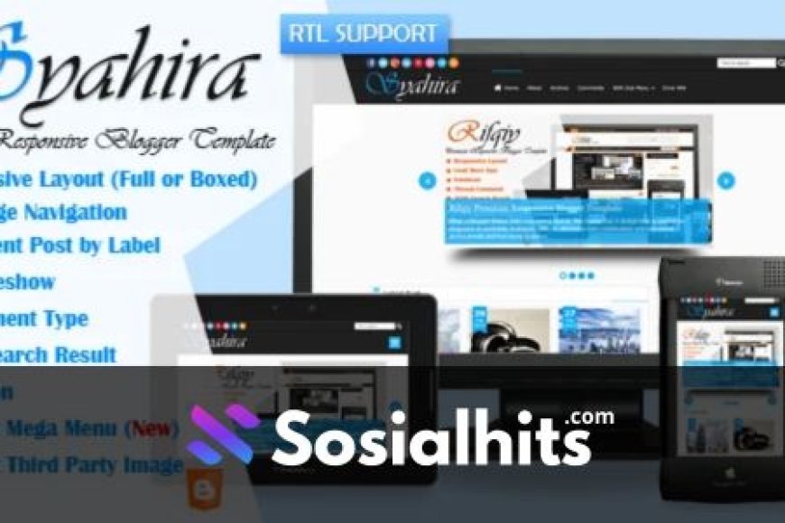 Syahira Responsive Blogger Template Free Download