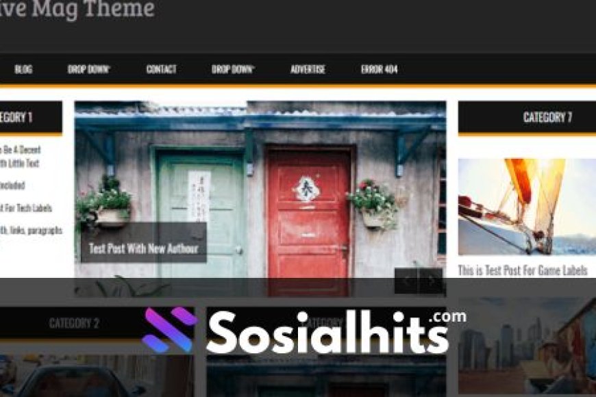 active magz blogger template free download