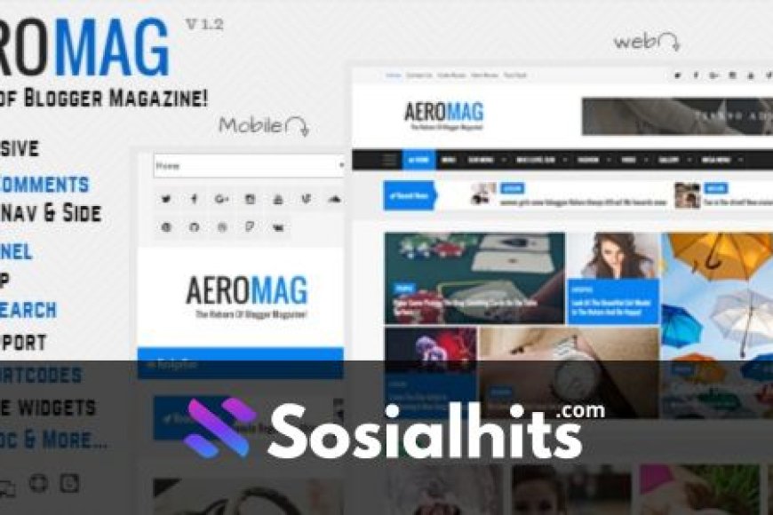 Aero Mag blogger template free download