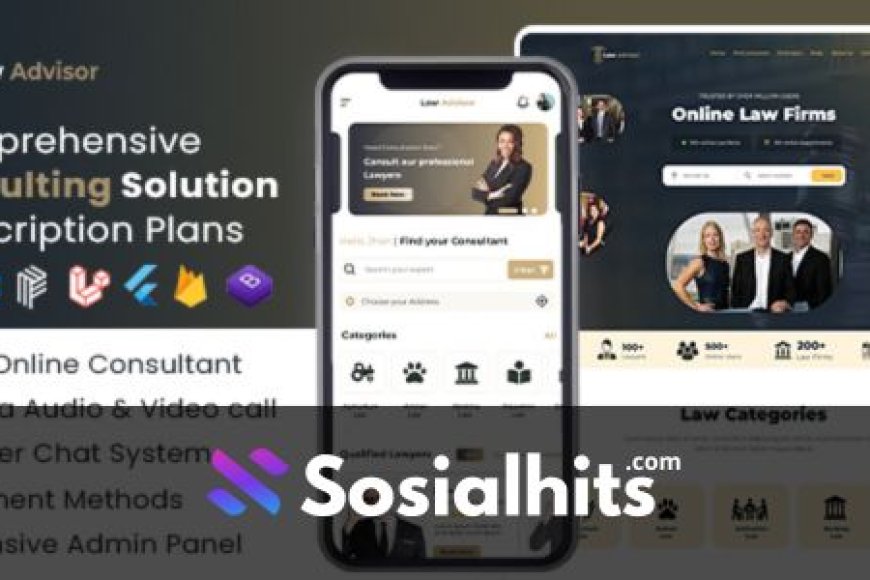 LawAdvisor v2.0 - Seamless Tele-Advisory Platform & Virtual Legal Services with Flutter Apps, Web & Admin