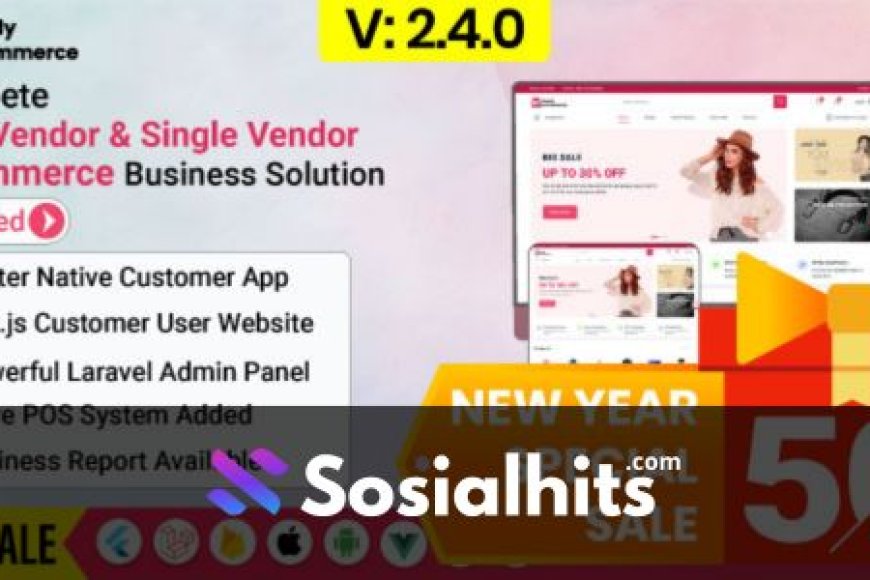 Ready ecommerce v2.7.0 - Complete Multi Vendor e-Commerce Mobile App, Customer Website with Store POS