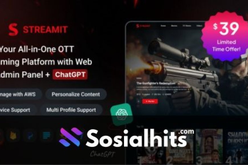 Streamit Laravel v1.2.2 - Movie, TV Show, Video Streaming Platform With Laravel with ChatGPT