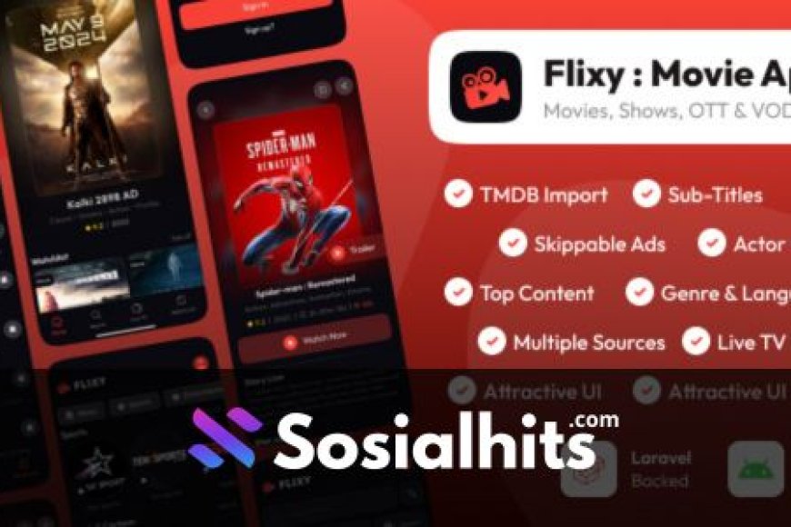 Flixy Movie App - Series,Live TV, Video Streaming App, Netflix Clone - 13 January 2025