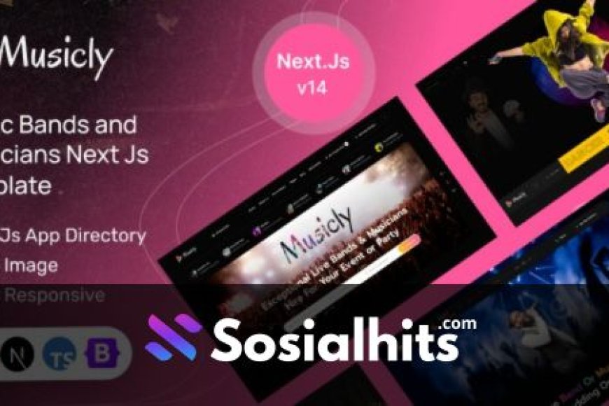 Musicly - Music Bands and Musicians Next Js Template