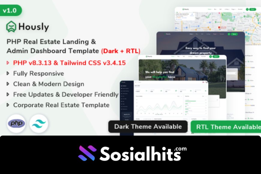 Hously - PHP Real Estate Landing & Admin Dashboard Template