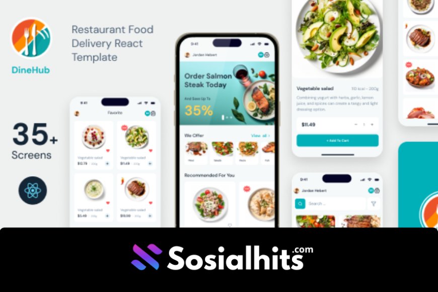 DineHub - Restaurant Food Delivery React Mobile App | PWA