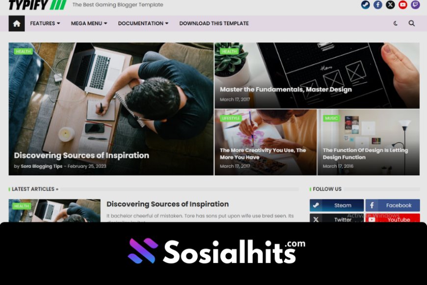 Blogger Template  - Typify v1.0 Responsive Modern