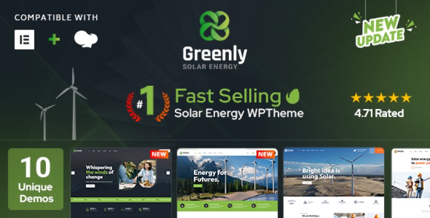 Greenly v7.5 - Ecology & Solar Energy WordPress Theme