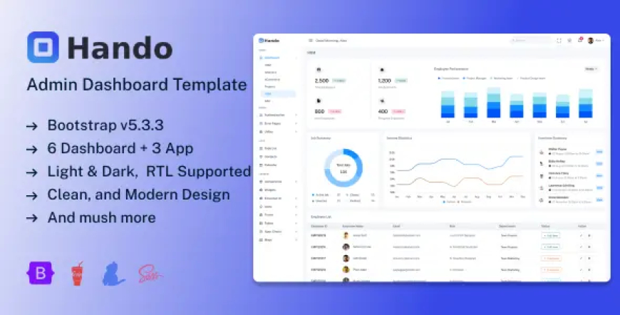 Hando - Bootstrap 5 Admin & Dashboard Template