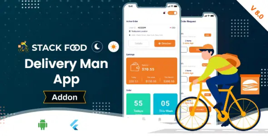 StackFood Multi Restaurant - Food Ordering Delivery Man App v8.0