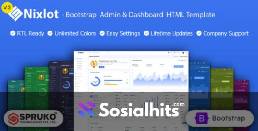 Nixlot v3.0 – Bootstrap Admin & Dashboard HTML Template