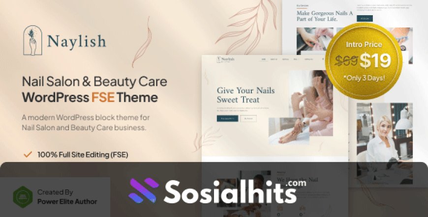 Naylish – Nail Salon & Beauty Care FSE WordPress Theme