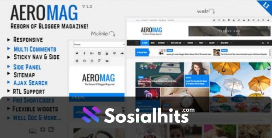 Aero Mag blogger template free download