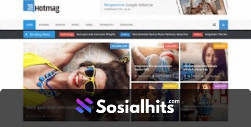 Hot Mag Responsive Blogger Template