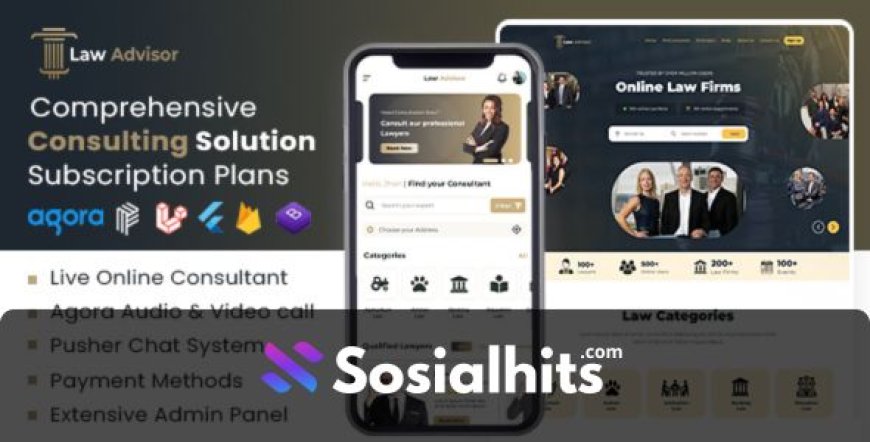 LawAdvisor v2.0 - Seamless Tele-Advisory Platform & Virtual Legal Services with Flutter Apps, Web & Admin