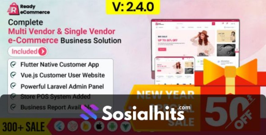 Ready ecommerce v2.7.0 - Complete Multi Vendor e-Commerce Mobile App, Customer Website with Store POS