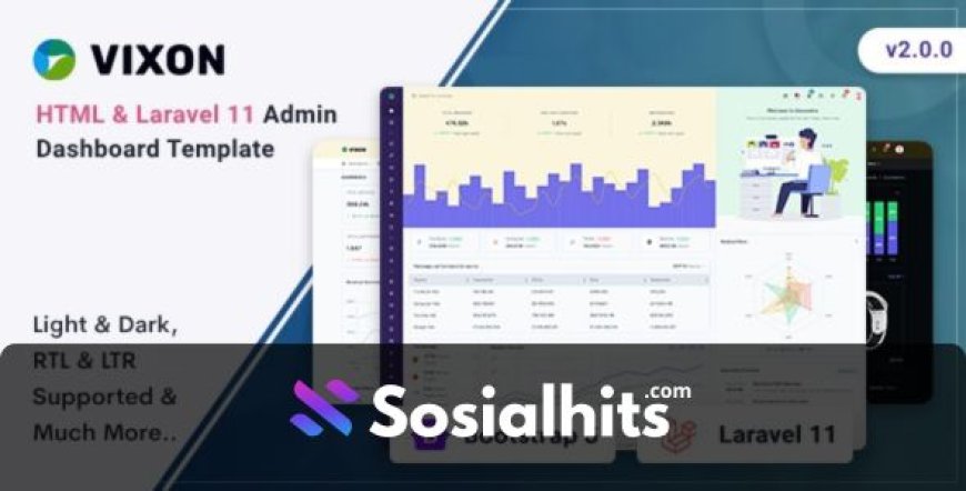 Vixon - HTML & Laravel 11 Admin Template