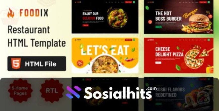 Foodix - Fast Foods & Restaurants HTML + RTL Template