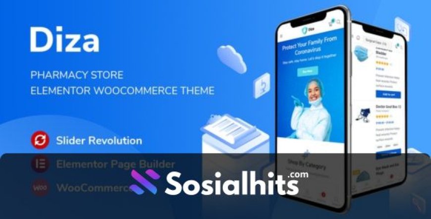 Diza v1.3.5 - Pharmacy Store Elementor WooCommerce Theme