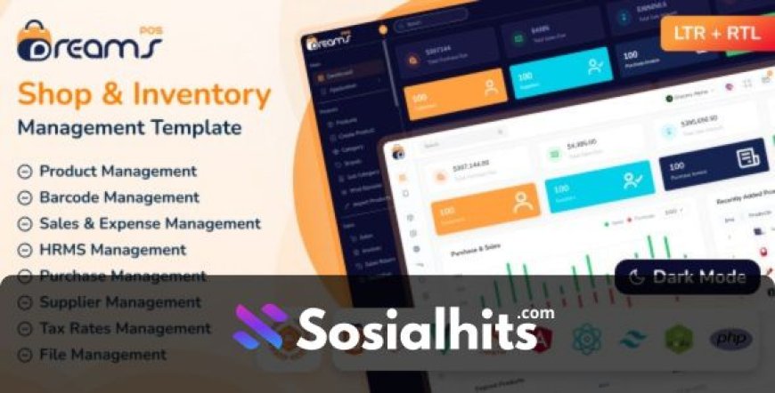 DreamsPOS v2.0.6 - POS & Inventory Management Admin Dashboard Template (HTML Angular 18 React Vue Laravel)