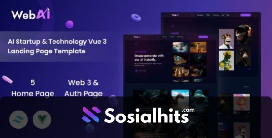 WebAi - AI Startup & Technology Vue 3 Landing Page Template
