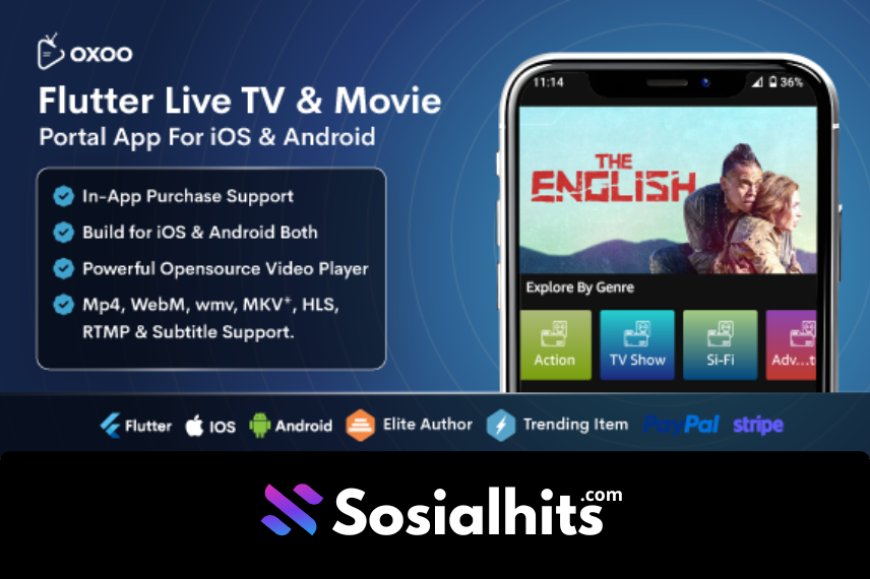 download OXOO - Flutter Live TV & Movie Portal App for iOS And Android v1.2.0