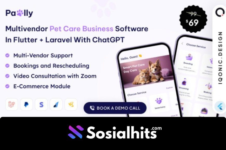 download Pawlly - Multivendor Pet Care Business Software in Flutter + Laravel with ChatGPT v2.2.6