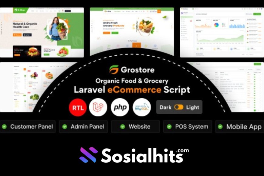 Download GroStore - Food & Grocery Laravel eCommerce with Admin Dashboard v4.4.1