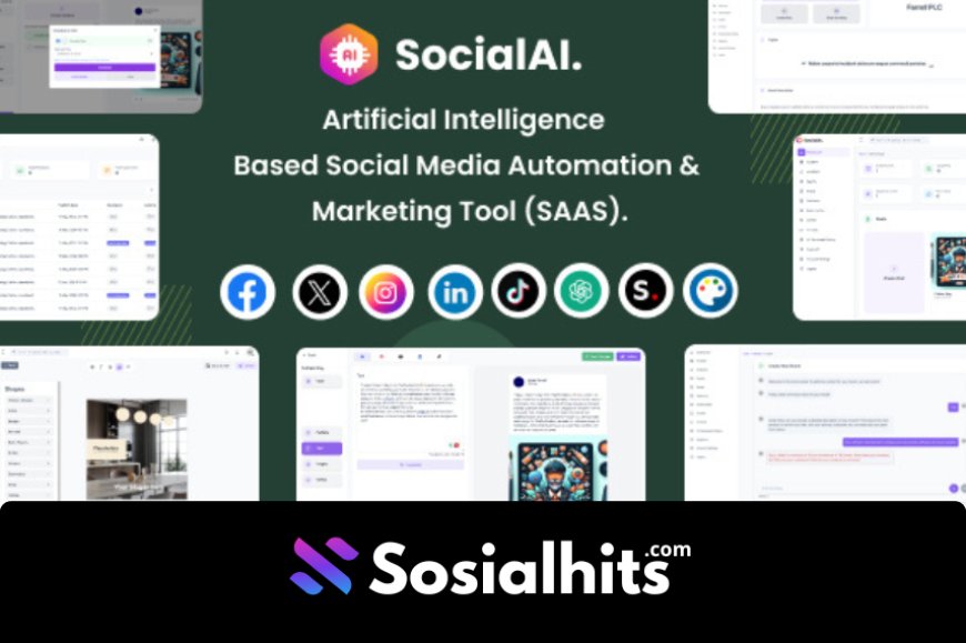 SocialAI - Artificial Intelligence Based Social Media Automation & Marketing Tool (SAAS) v2.0