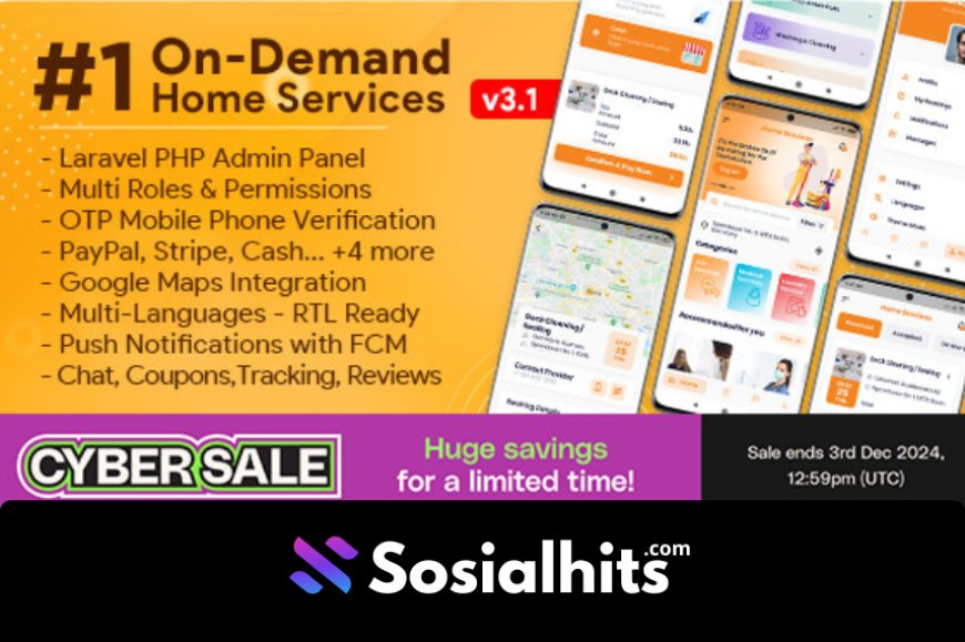 download On-Demand Home Services, Business Listing, Handyman Booking with Admin Panel v3.1.0