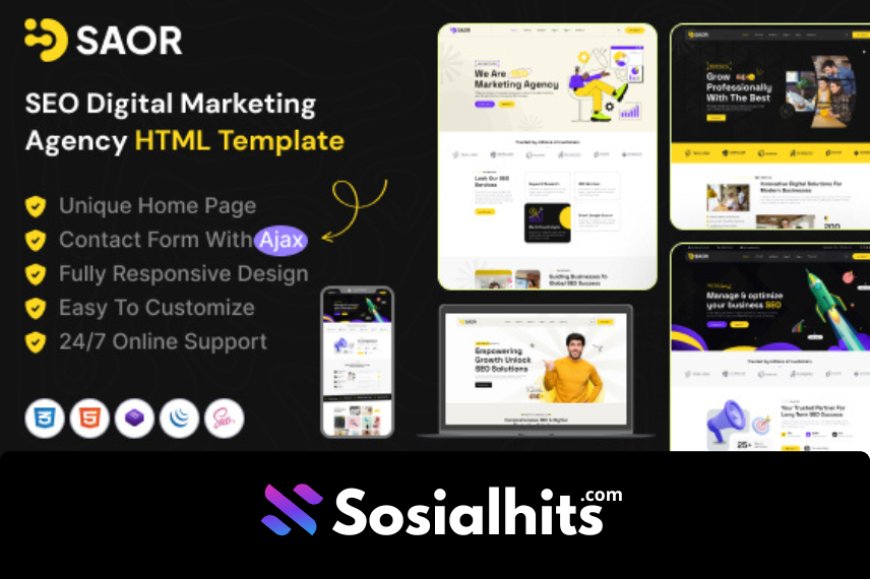 Saor - SEO Digital Marketing Agency HTML Template