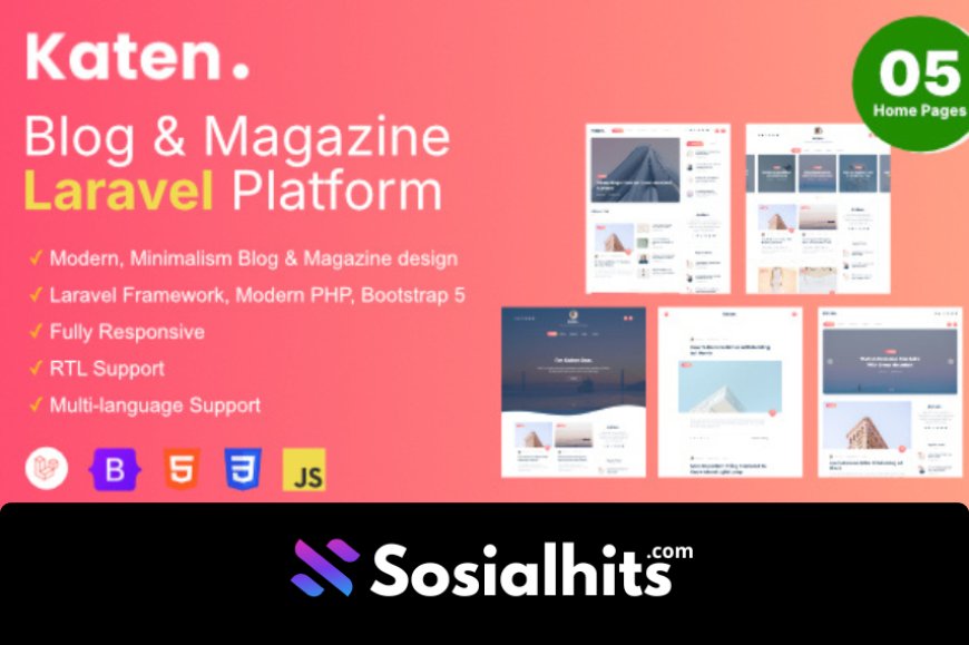 Katen - Blog & Magazine Laravel Script  v1.1.6