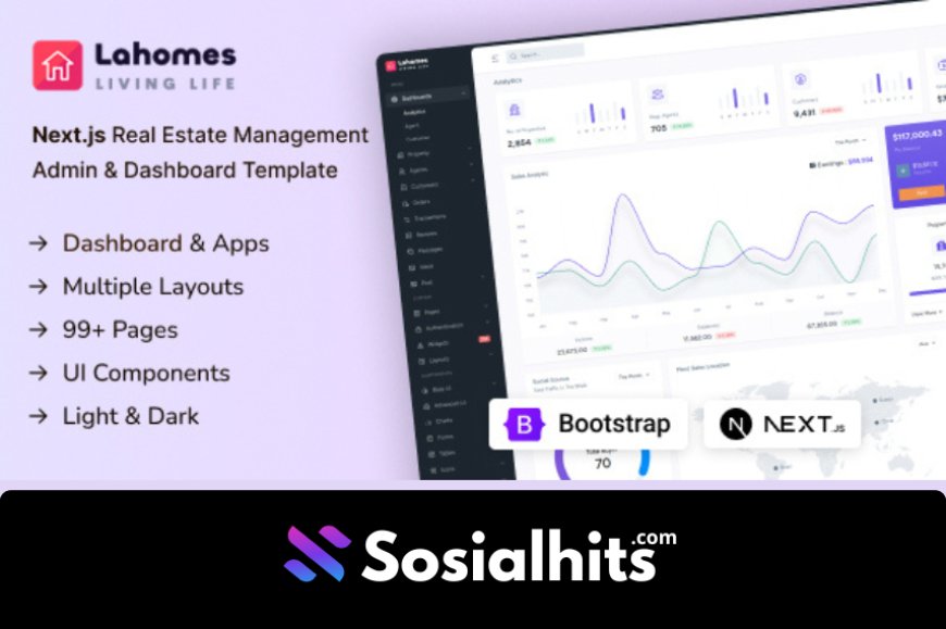 Lahomes - Nextjs Real Estate Management Admin & Dashboard Template