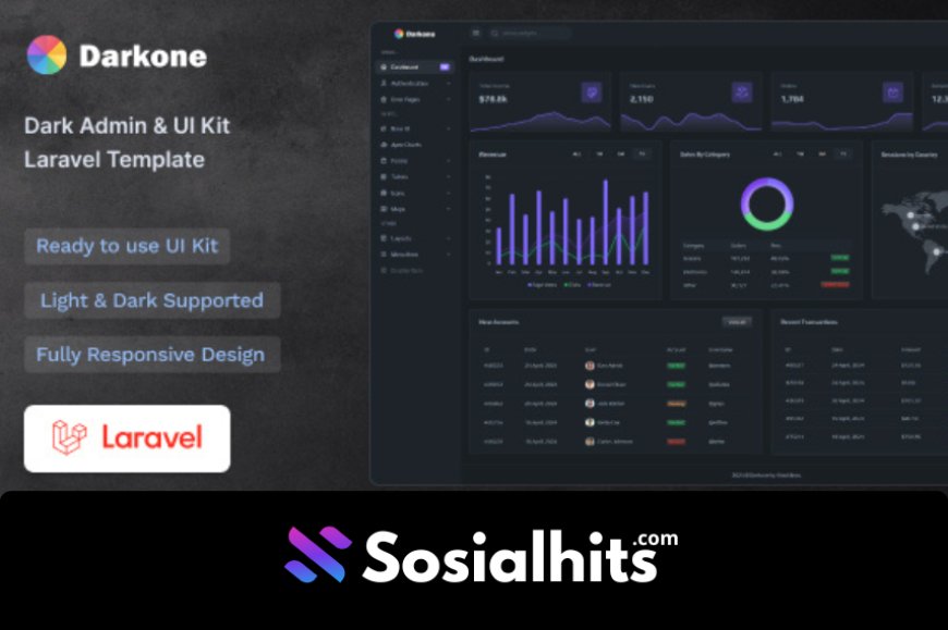 Darkone - Dark Admin Dashboard and UI Kit Laravel Template