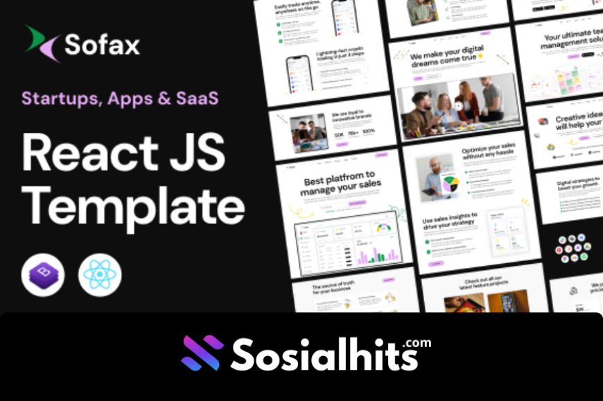 React Js Template - Sofax Saas Startup